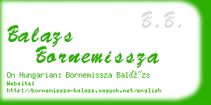 balazs bornemissza business card